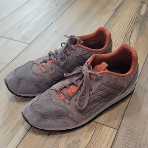 Merrell Men's Gray and Orange Hiking Sneakers Size 10.5